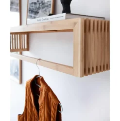 Perchero De Pared De Bambu Rib, Tamanos Diferentes