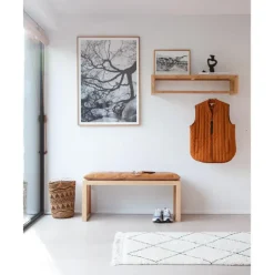 Perchero De Pared De Bambu Rib, Tamanos Diferentes