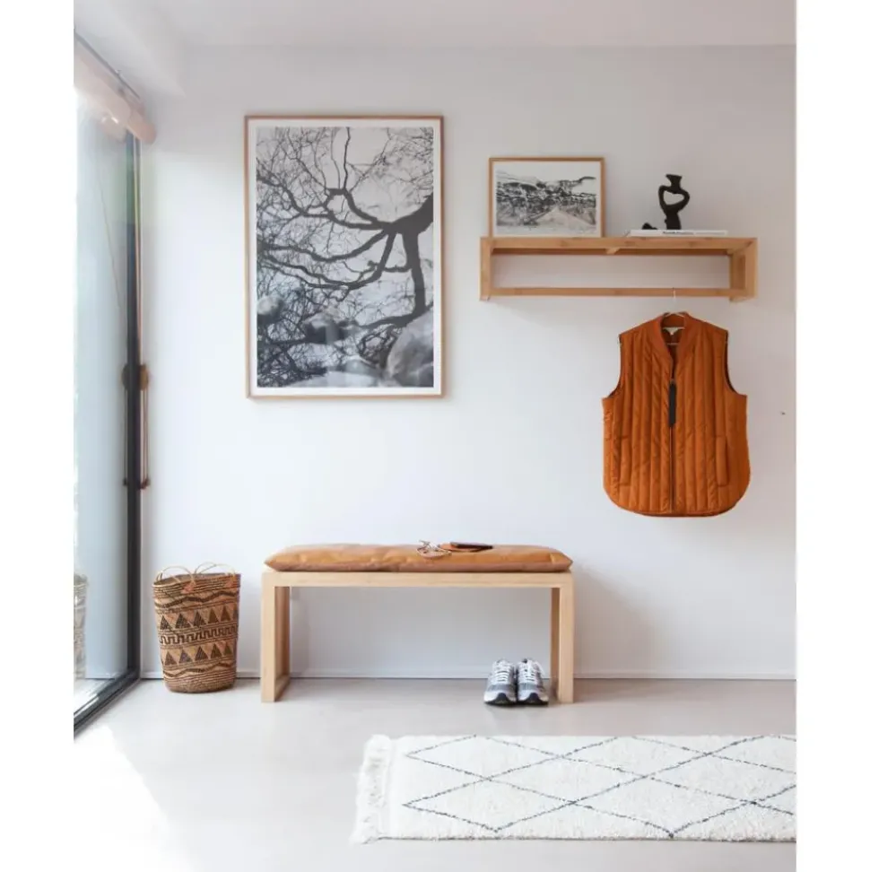 Perchero De Pared De Bambu Rib, Tamanos Diferentes