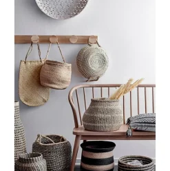 Perchero De Pared De Madera De Caucho Emme, 10 Gancho