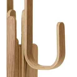 Perchero De Pared De Madera De Roble Woody