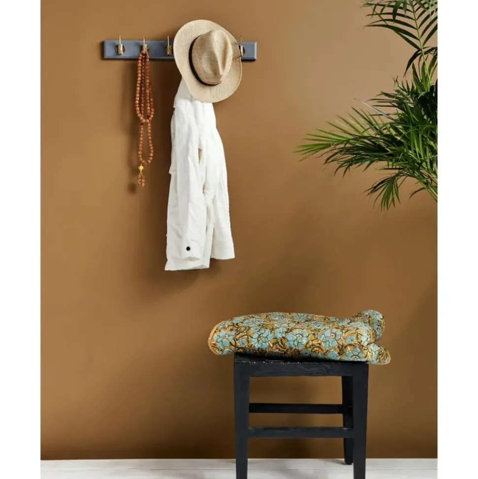 Perchero De Pared De Madera Edgy, 6 Ganchos