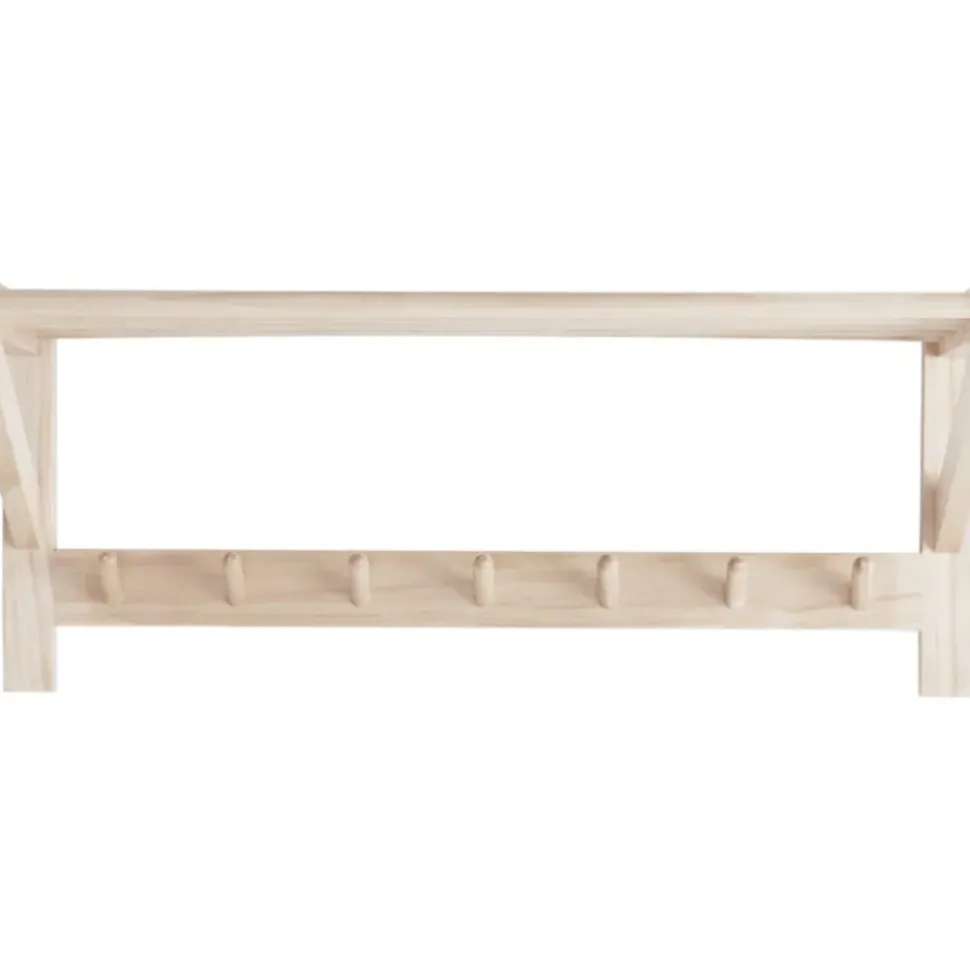 Perchero De Pared De Madera De Pino Cole