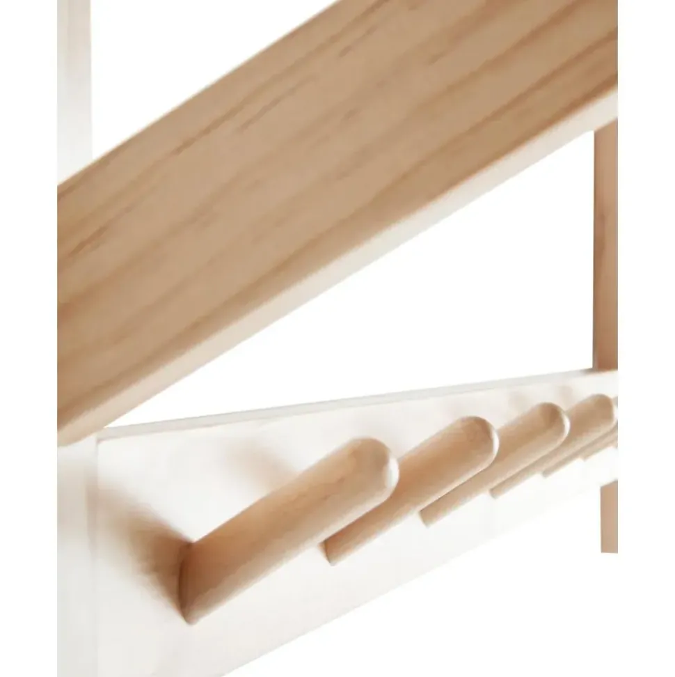 Perchero De Pared De Madera De Pino Cole