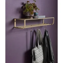 Perchero De Pared De Metal Shelf