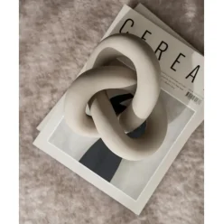 Pieza Decorativa De Ceramica Knot