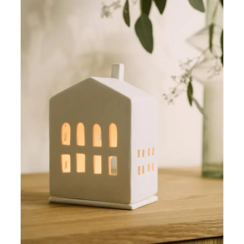 Portavela De Porcelana Living