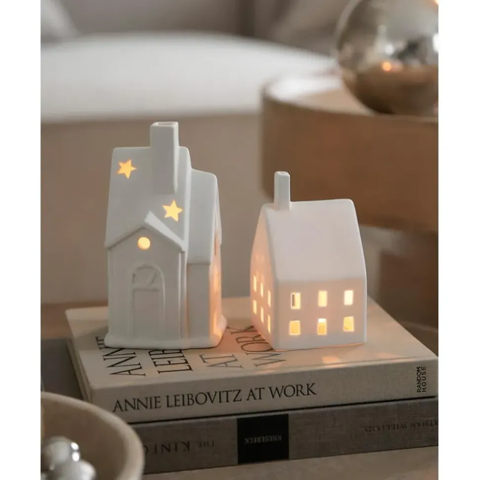 Portavela De Porcelana Living