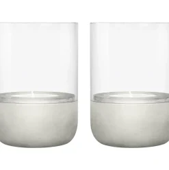 Portavelas De Hormigon Calma, 2 Uds.