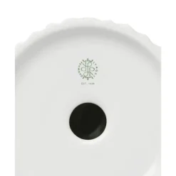 Portavelas De Porcelana Con Relieves Tura