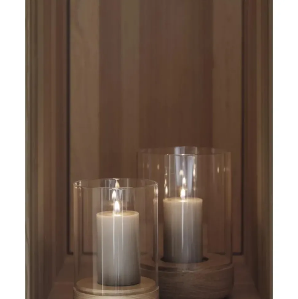 Portavelas De Vidrio Lanto, 23 Cm