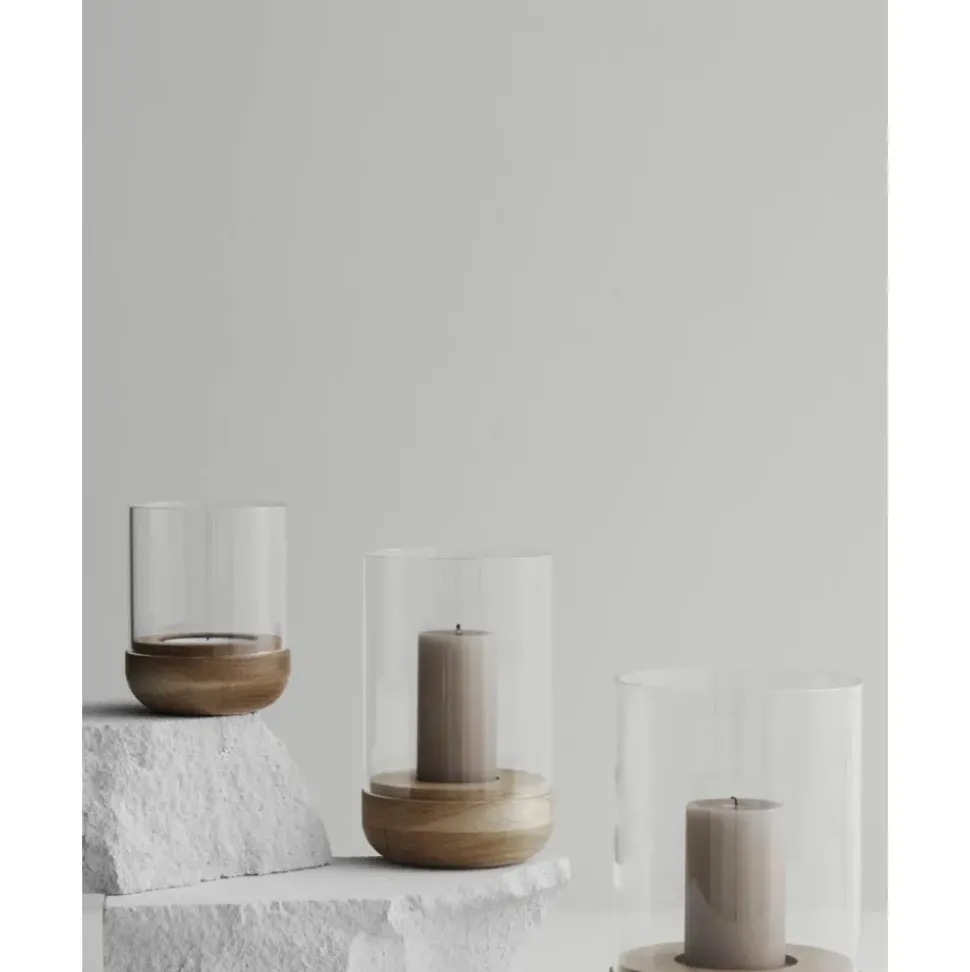 Portavelas De Vidrio Lanto, 23 Cm