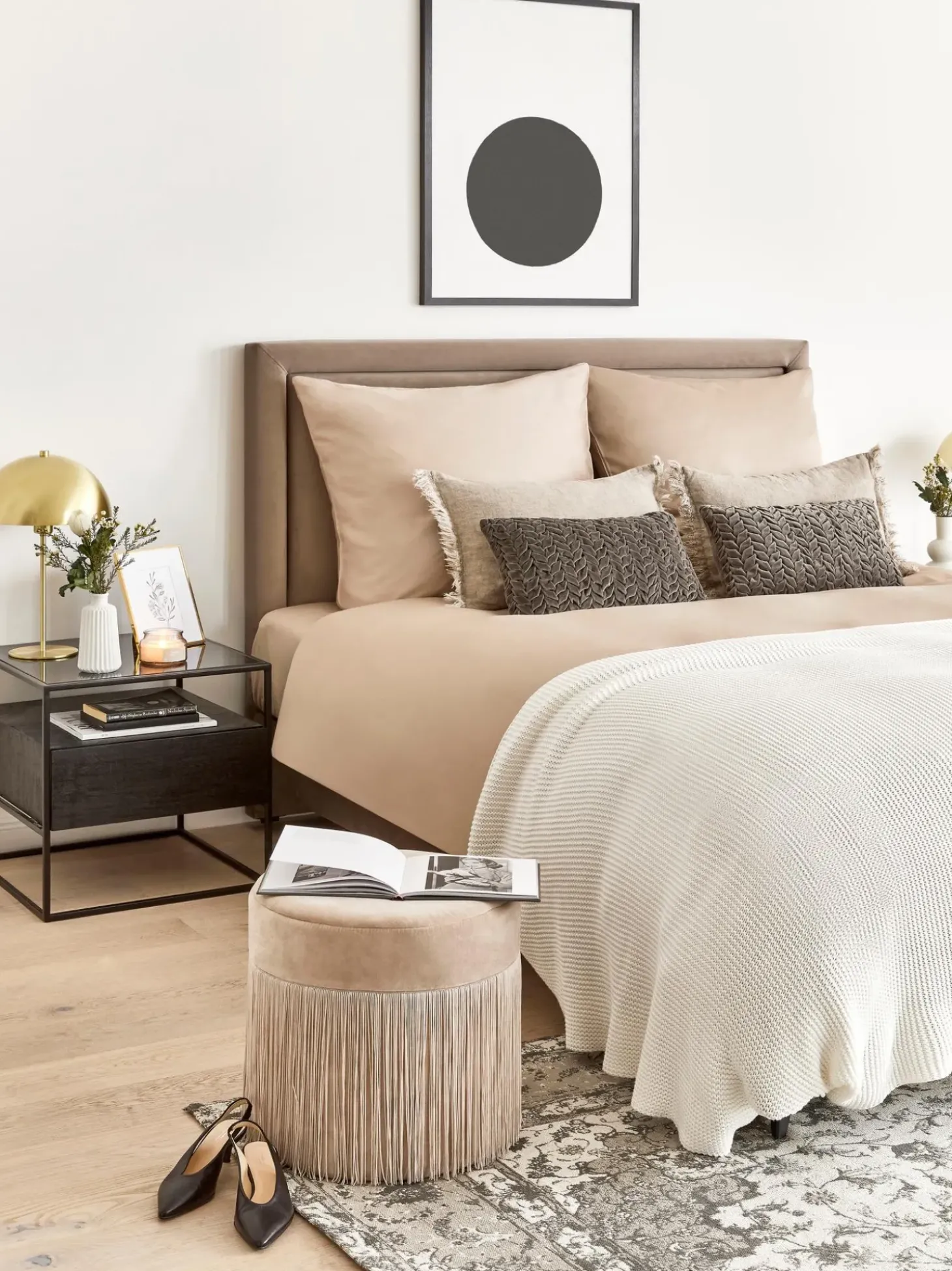 Puf Con Flecos Adriana