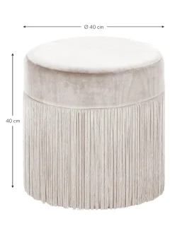 Puf Con Flecos Adriana