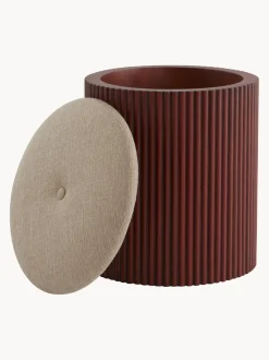 Puf De Madera Darwin, Con Espacio De Almacenamiento