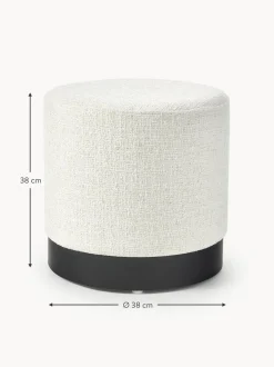 Puf De Tejido Boucle Orchid