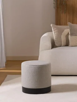 Puf De Tejido Boucle Orchid