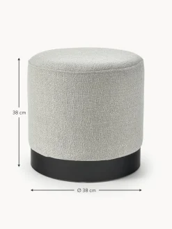 Puf De Tejido Boucle Orchid