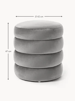 Puf De Terciopelo Alto