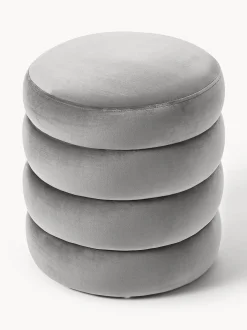 Puf De Terciopelo Alto