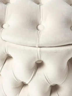 Puf De Terciopelo Chiara, Con Espacio De Almacenamiento