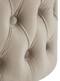 Puf De Terciopelo Chiara, Con Espacio De Almacenamiento