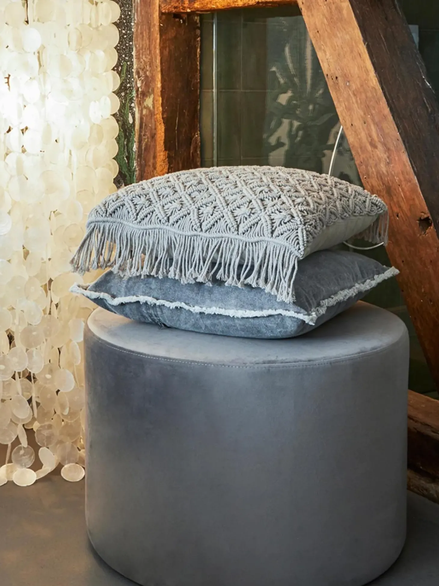 Puf De Terciopelo Daisy