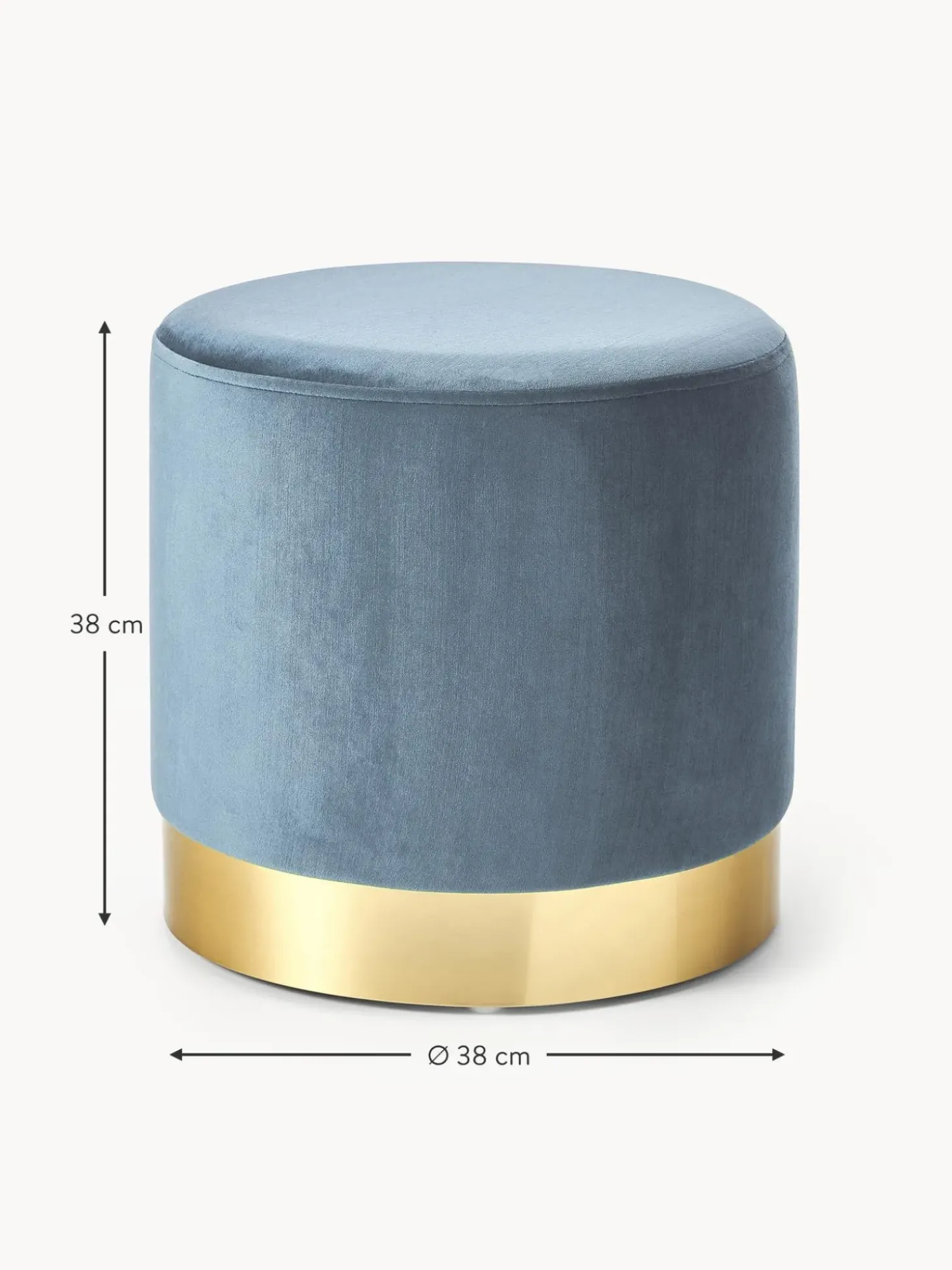 Puf De Terciopelo Orchid