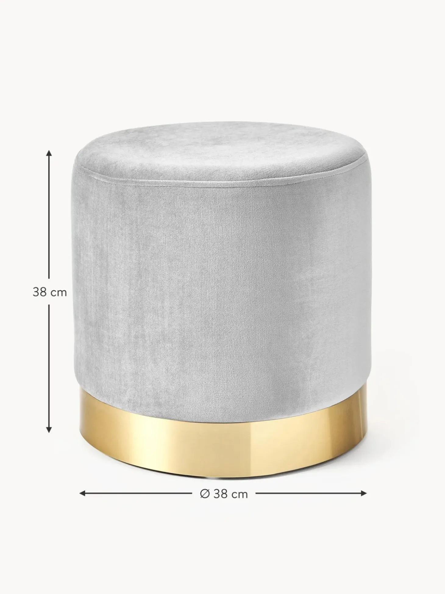 Puf De Terciopelo Orchid