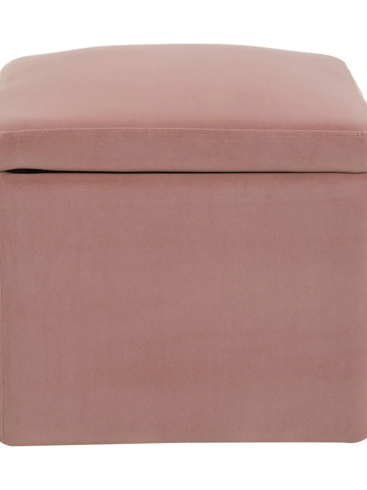 Puf De Terciopelo Winou, Con Espacio De Almacenamiento