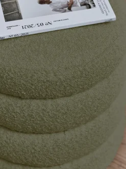 Puf En Tejido Boucle Alto