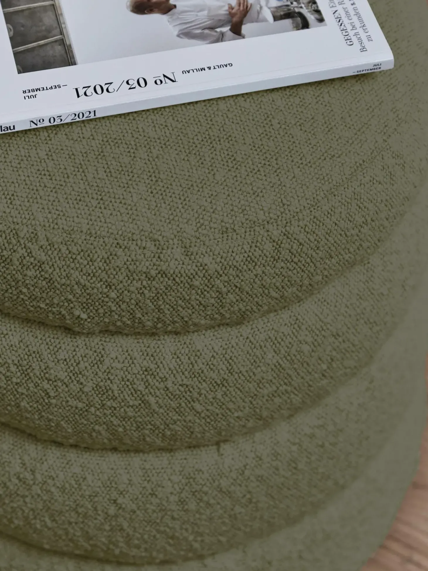 Puf En Tejido Boucle Alto