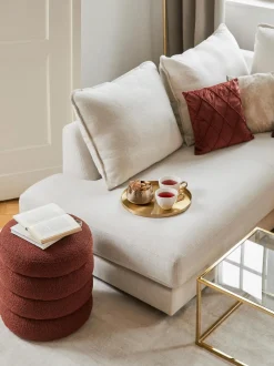 Puf En Tejido Boucle Alto