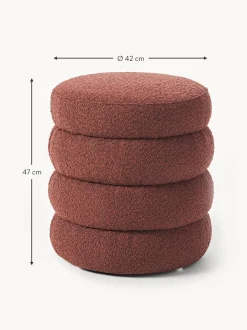 Puf En Tejido Boucle Alto