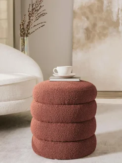 Puf En Tejido Boucle Alto