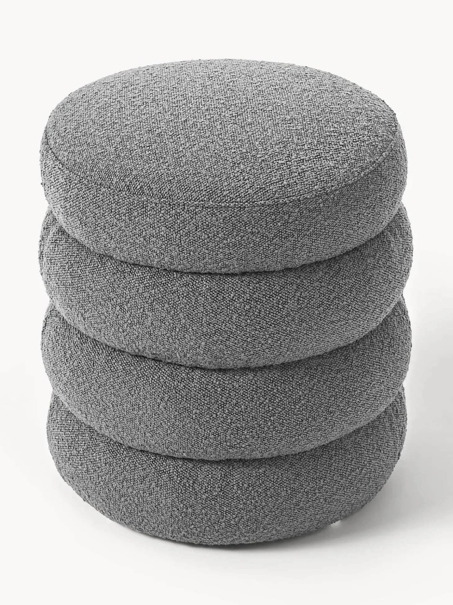 Puf En Tejido Boucle Alto