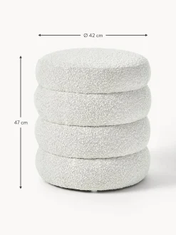 Puf En Tejido Boucle Alto