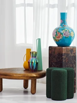 Puf En Tejido Boucle Clover