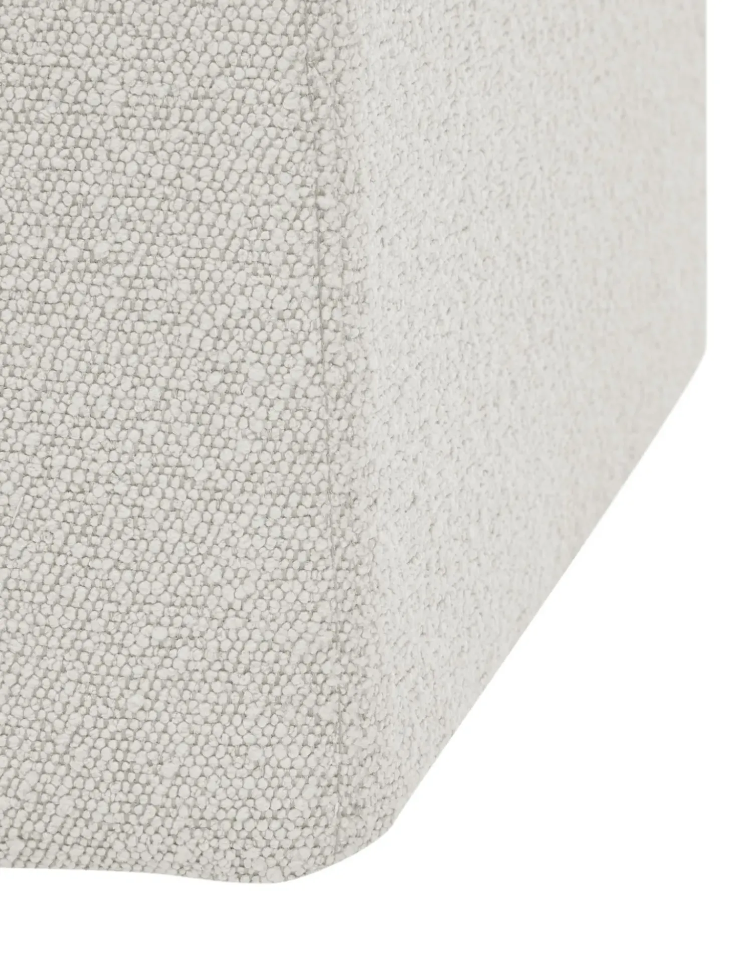 Puf En Tejido Boucle Winou, Con Espacio De Almacenamiento