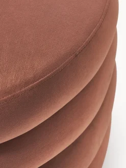 Puf Grande De Terciopelo Alto, Con Espacio De Almacenamiento