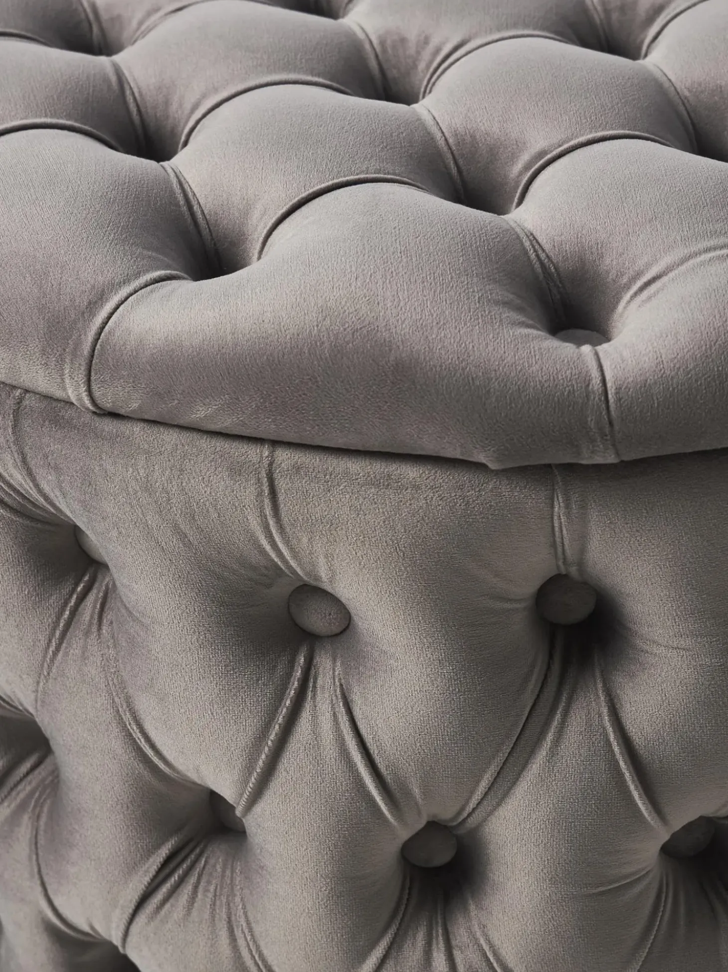 Puf Grande De Terciopelo Chiara, Con Espacio De Almacenamiento