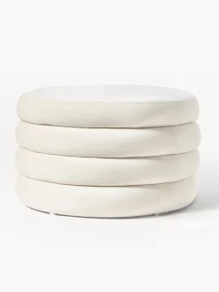 Puf Grande De Terciopelo Alto, Con Espacio De Almacenamiento