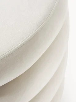 Puf Grande De Terciopelo Alto, Con Espacio De Almacenamiento