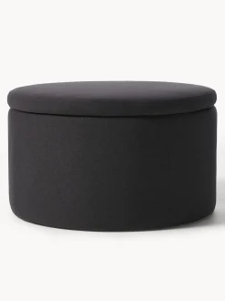 Puf Grande Tapizado Alida, Con Espacio De Almacenamiento