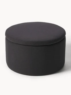 Puf Grande Tapizado Alida, Con Espacio De Almacenamiento