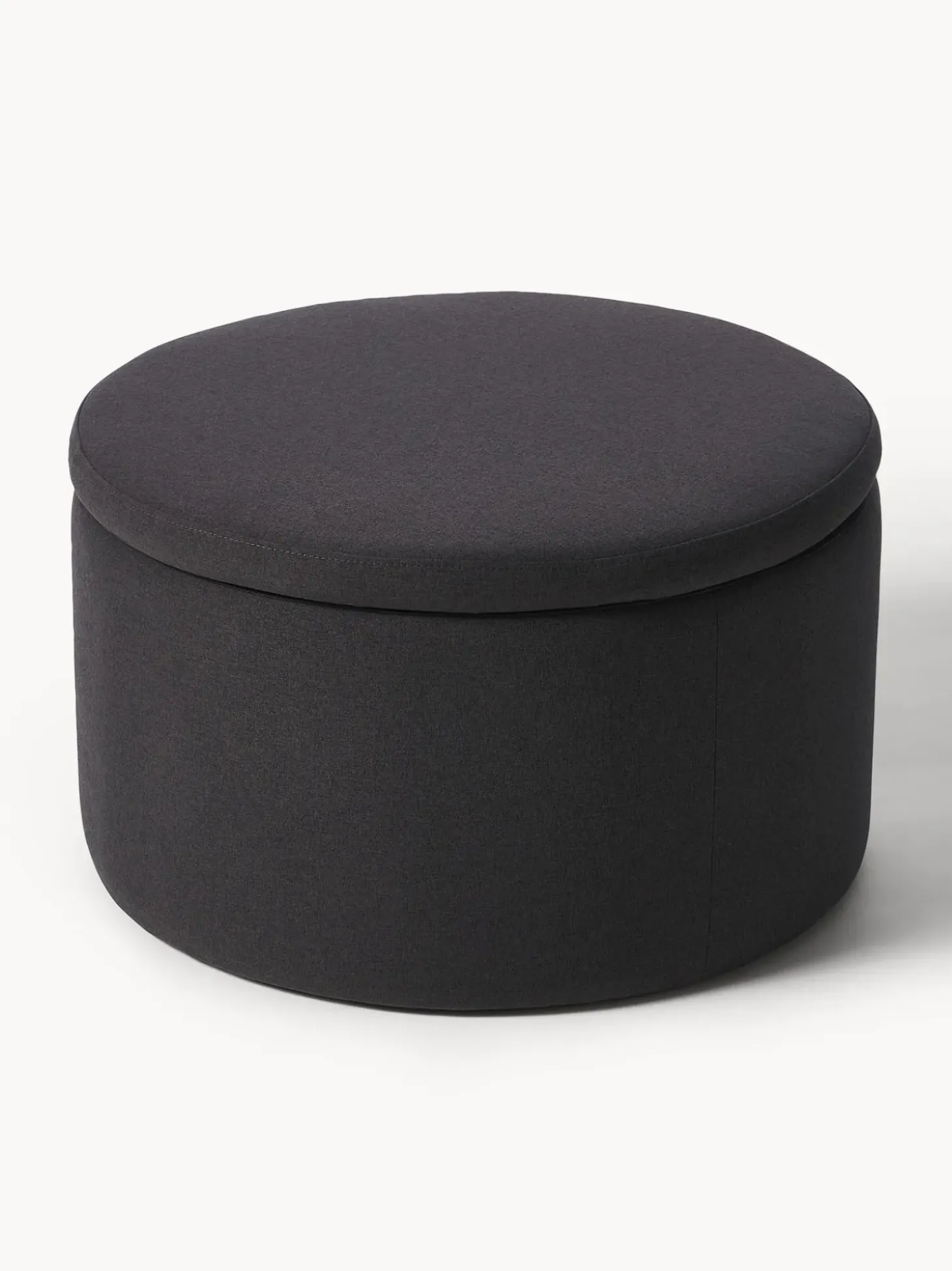 Puf Grande Tapizado Alida, Con Espacio De Almacenamiento