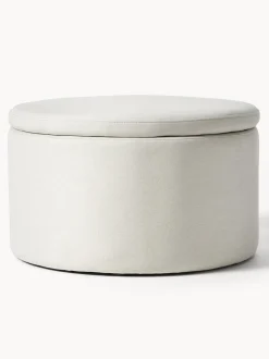 Puf Grande Tapizado Alida, Con Espacio De Almacenamiento