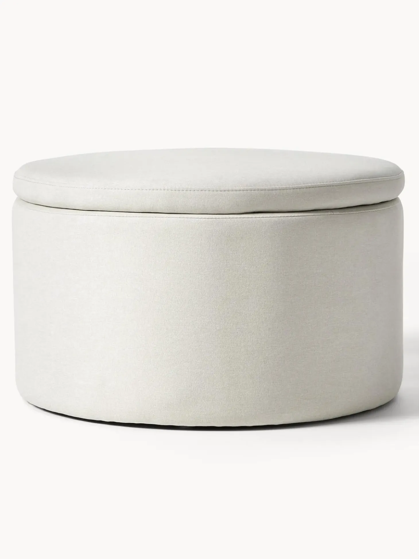 Puf Grande Tapizado Alida, Con Espacio De Almacenamiento