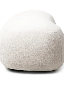 Puf Tapizado En Borreguillo Alba