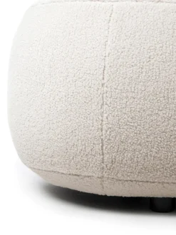 Puf Tapizado En Borreguillo Alba